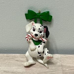 Disney Hallmark Keepsake‎ 101 Dalmatians Christmas Ornament Puppy Green Bow